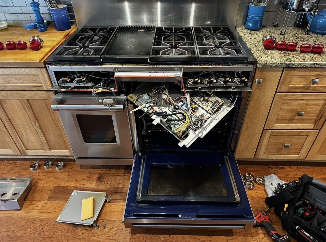wolf oven not heating after self clean cycle repair in Charleston